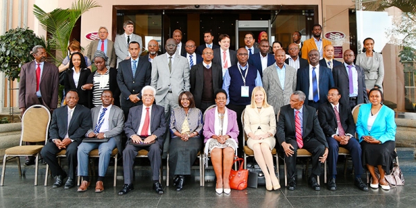 1st MESA Forum, 31 Aug - 4 Sept 2015, Nairobi, Kenya — group photo of participants, incl Mr Roman de Gardea, Program Director for MESA, Human Dynamics